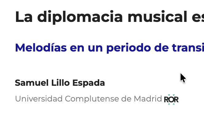 La música como un lenguaje universal de la diplomacia cultural española